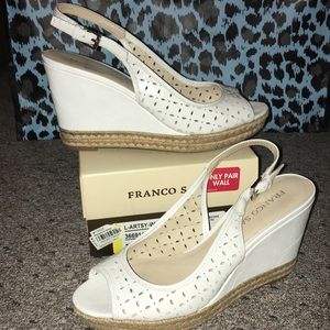 Franco Sarto White Sandals